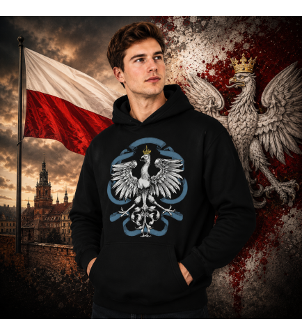 BLUZA Z KAPTUREM ORZEŁ BIAŁY